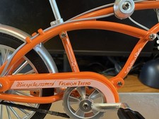 Triciclo De Aleación 1/10, Modelo De Bicicleta De Metal