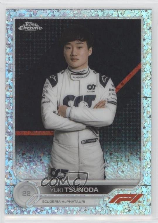 2022 Chrome Formula 1 F1 Racers Mini-Diamond Refractor /299 Yuki Tsunoda #61 ux8