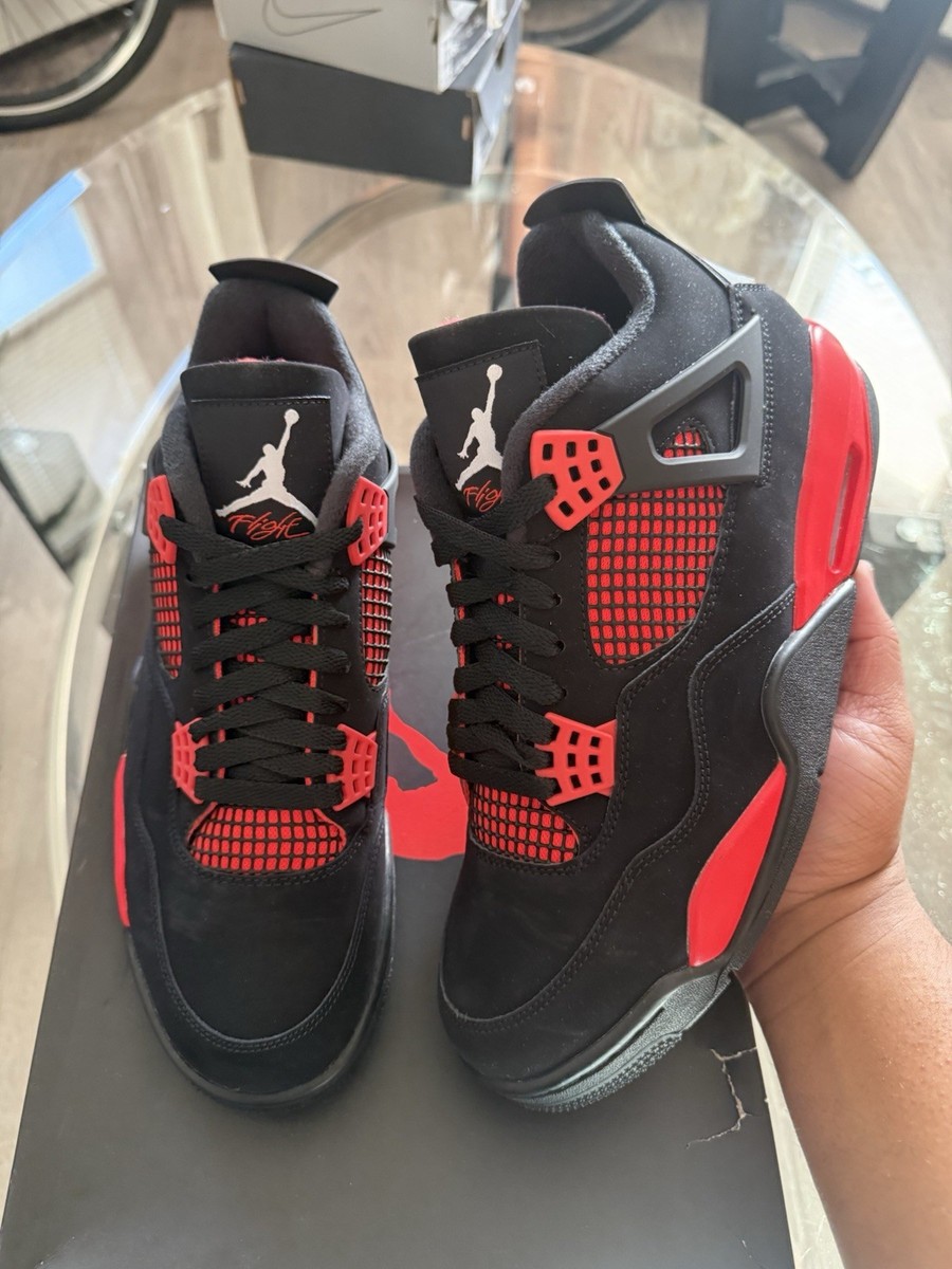New Nike Air Jordan 4 Retro Red Thunder SIZE 10.5 CT8527-016 Brand