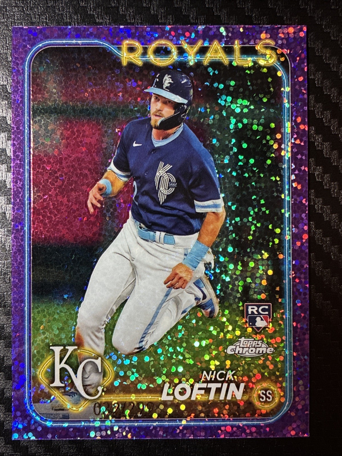 2024 Topps Chrome - Nick Loftin #183 Purple Speckle Refractor /299 (RC)