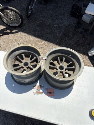 halibrand magnesium wheels Grand Sport 15x9.5 4 Off Pair 2 Knock Off 5 Pin Indy
