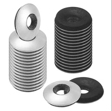 100-Pack Bonded Sealing Rubber Washers, #10 x 9/16"OD Neoprene Washer Gasket