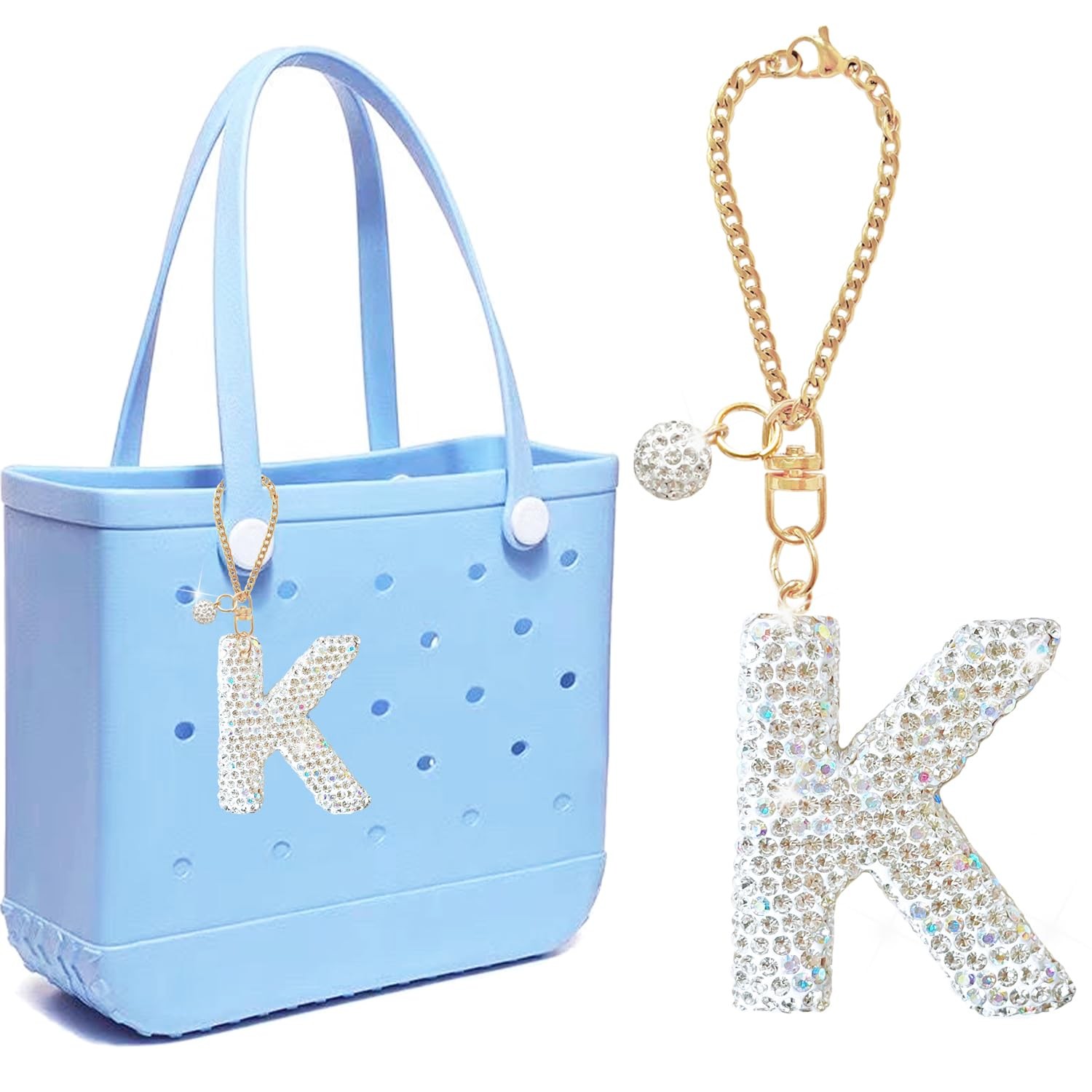 Personalized Initial Letter Bag Charms