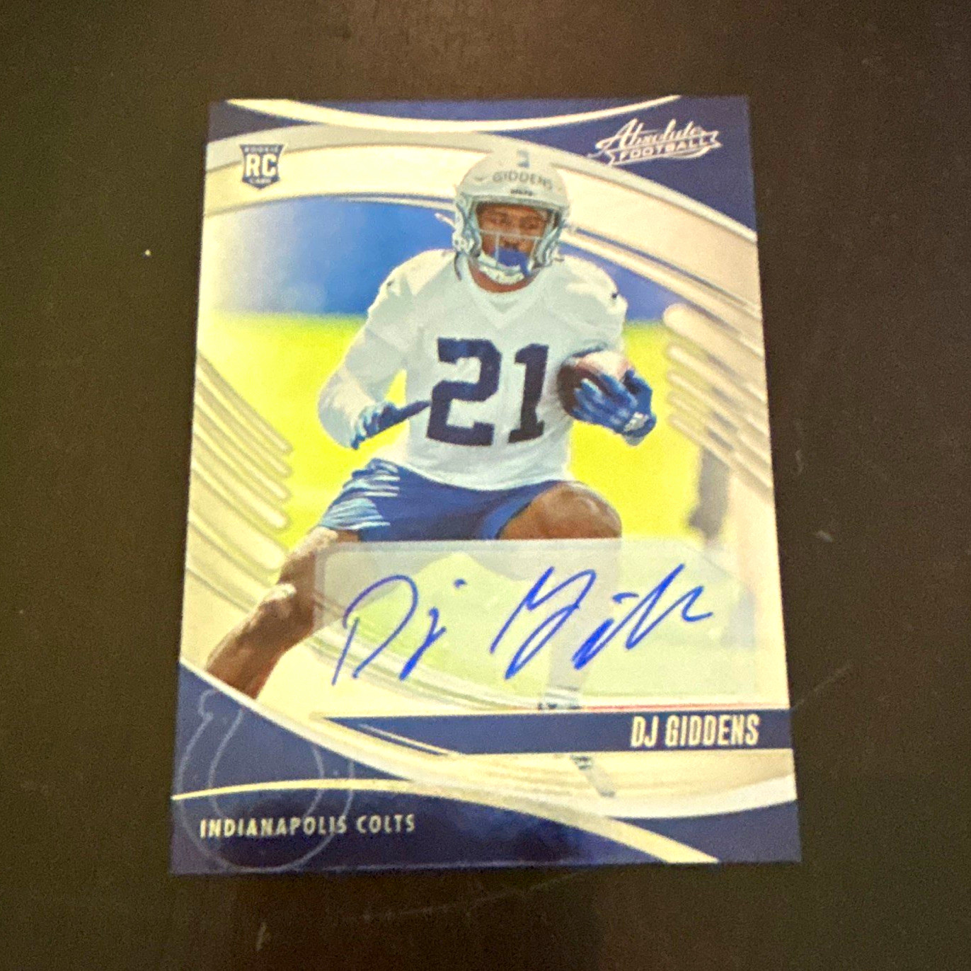 DJ Giddens Panini Absolute #118 Autograph