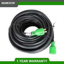 30 AMP 100 FT 4 Prong Generator Extension Cord NEMA L14-30P to L14-30R