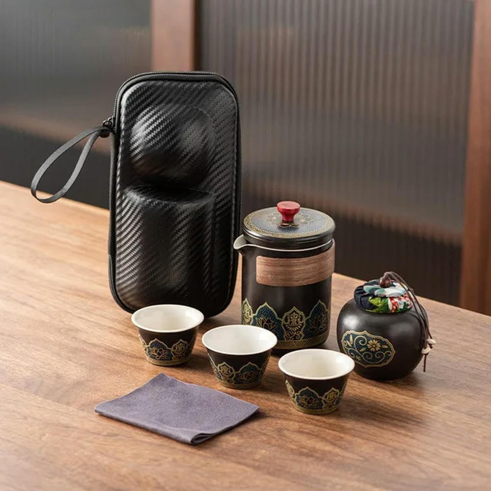 Service à thé de voyage compact C4 pour boire son thé au bureau