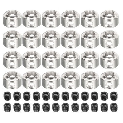 25Pcs RC Airplane Landing Gear Stopper 4.1mm(0.16'') Wheel Collar for Plane Model