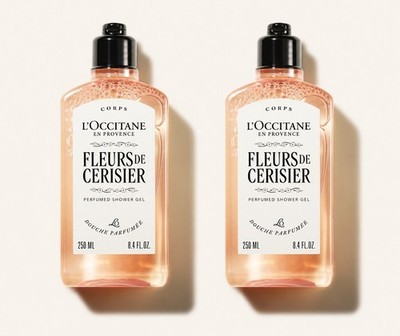 2x L'Occitane Fleurs- Cherry Blossom Shower Gel 8.4 oz