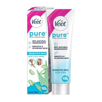 Veet Pure Hair Removal Cream for Women For Sensitive Skin - 100g 