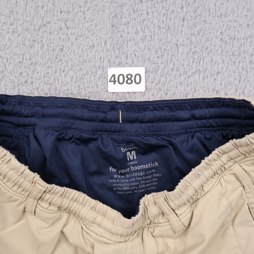 BIRDDOGS Shorts Mens Medium Boom Classic Khaki 6" Lined Zip Pockets Stretch - Picture 17 of 17