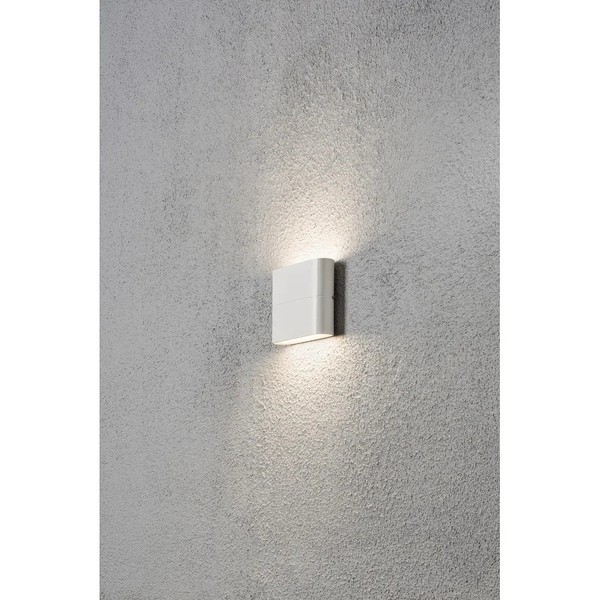 Highpower LED AußEn-Wandleuchte Chieri Slim, Up/Down, 2X3W 3000K 450Lm, Weiß, Al-image