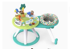 Bright Starts Baby Activity Center Green Multicolor Seat Interactive Toys