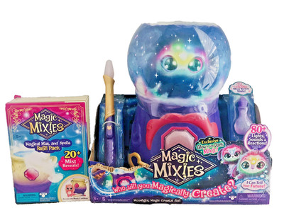 Magic Mixes Moonlight Magic Crystal Ball-Glow in the Dark + 1 refill Pack *NIP*
