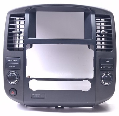 08-12 Nissan Pathfinder Radio Heater Bezel Dash Center Console Middle Vents GRAY