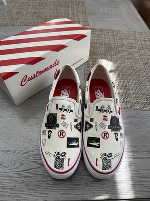 Fugazi Vans Slip On Raf Simons inspired design Size 9