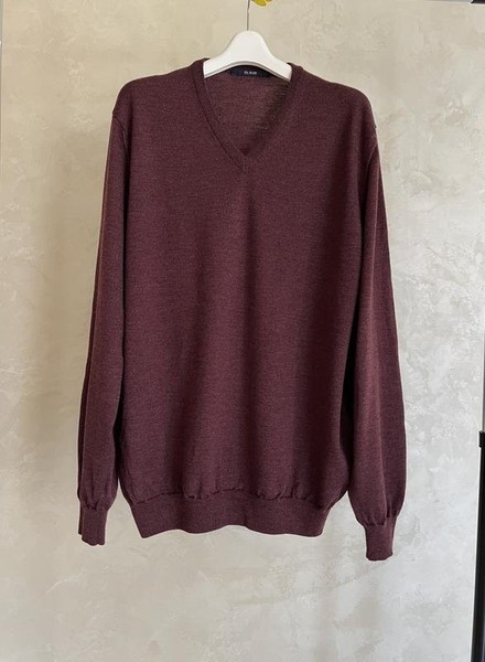 Men Pal Zileri Sweater Burgundy Wool 50