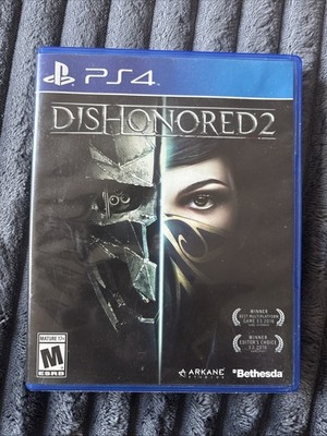 Dishonored 2: (Sony PlayStation 4, 2016)  with NEW Dishonored 2 controller skin