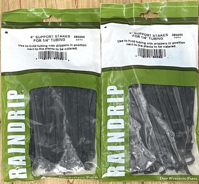 Lot of 2 Raindrip 380050 4  Support for 1/4  Tubing Total 100 Pieces