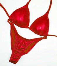 NPC Fit Model Bikini In red Mystique