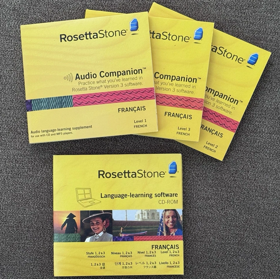 Rosetta Stone French Francais Level 1, 2, 3 AMERICAN Edition (English) v3.4.3A - Image 2 of 3