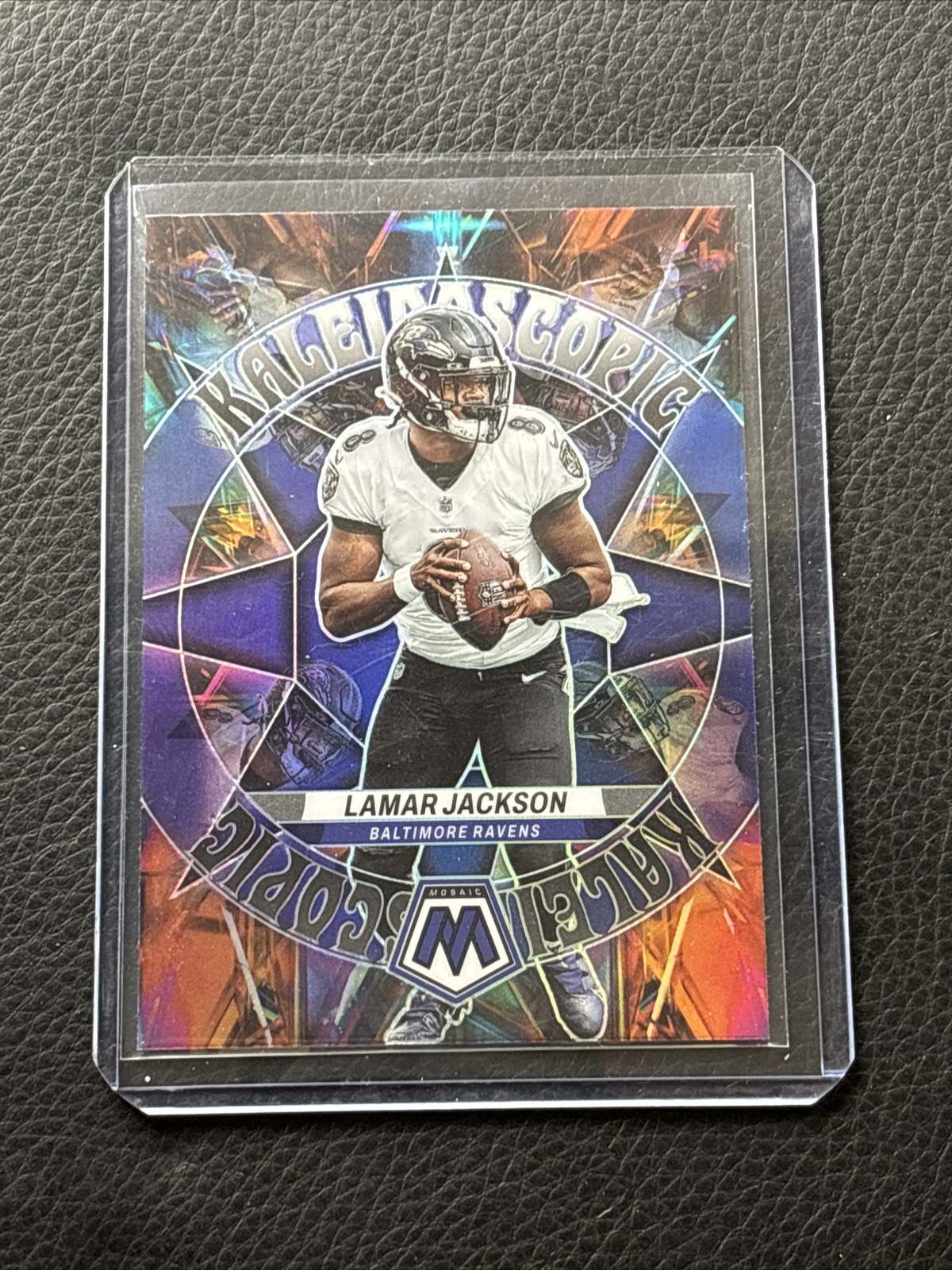 LAMAR JACKSON 2023 Panini Mosaic Kaleidoscope Prizm Case Hit Ravens SSP
