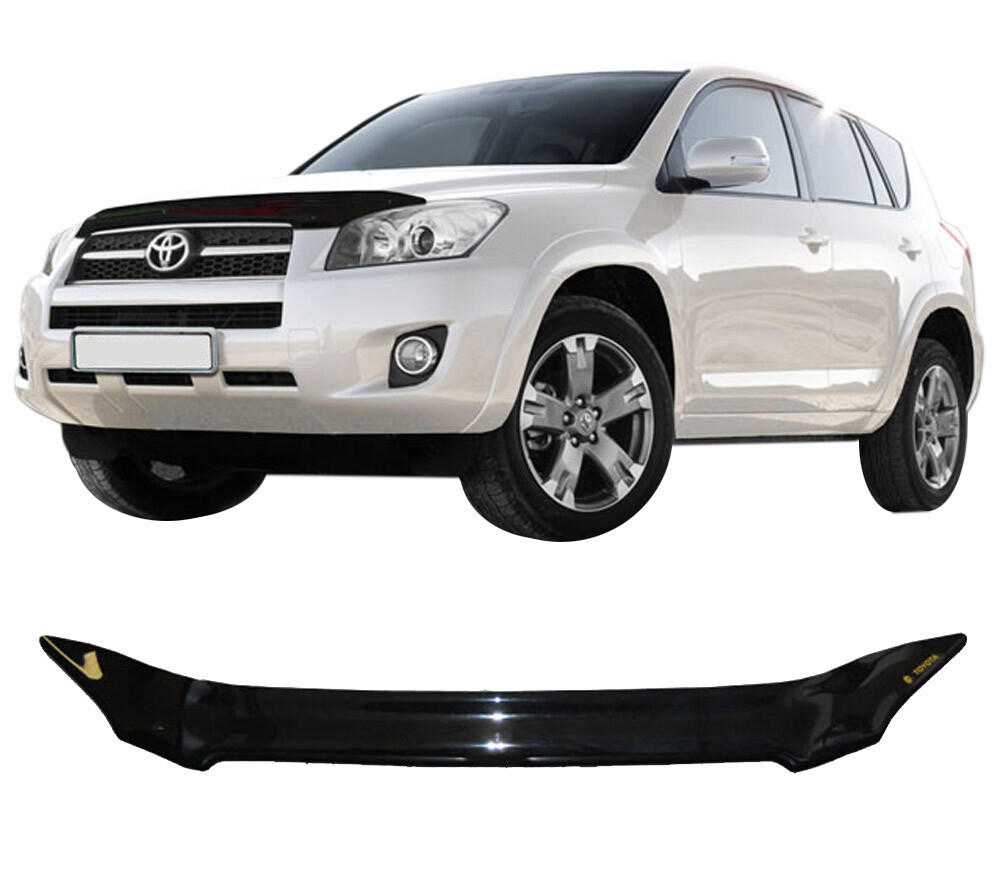 Bra capot deflecteur protection pour Toyota Rav 4 2009-2010 Scoutt housse avant noire