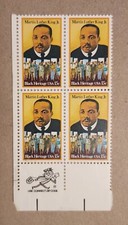 US 1771,  15 Cent  Martin Luther King Jr.  Zip Block MNH OG 1979