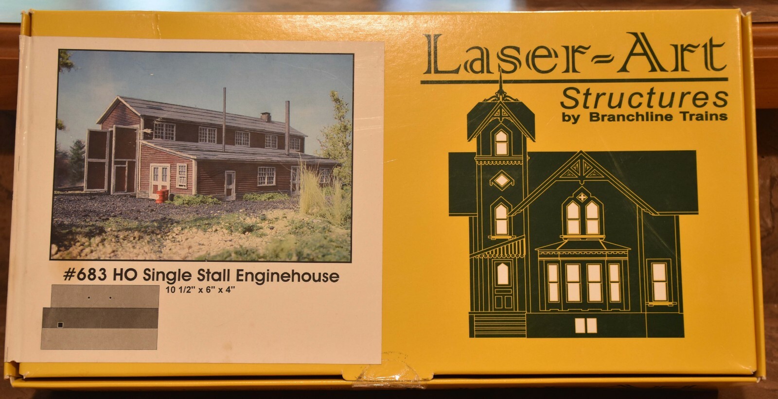 Branchline Laser-Art HO Scale Single Stall Enginehouse Kit Branchline Laser-Art HO Scale Single Stall Enginehouse Kit