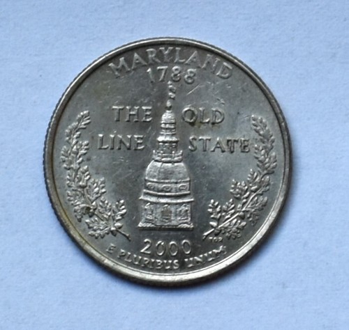 2000 P Maryland State Quarter Cent Coin US Mint Error 25 Cent The Old Line 1788 - Picture 12 of 24