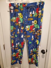 Peanuts The Great Pumpkin Halloween Sleep Pajama Fleece Pants 2XL