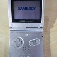 GAMEBOY ADVANCE SP GBA Silver Console Only from Japan Used Tested Working Rare!