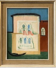 Amina Redaelli-olio su tela senza titolo-firma al fronte-Cm.55x45-cornice