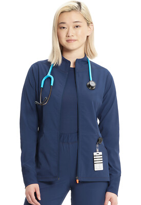 Infinity GNR8 Women's Scrubs Zip Front Jacket IN320A NAV Navy Free