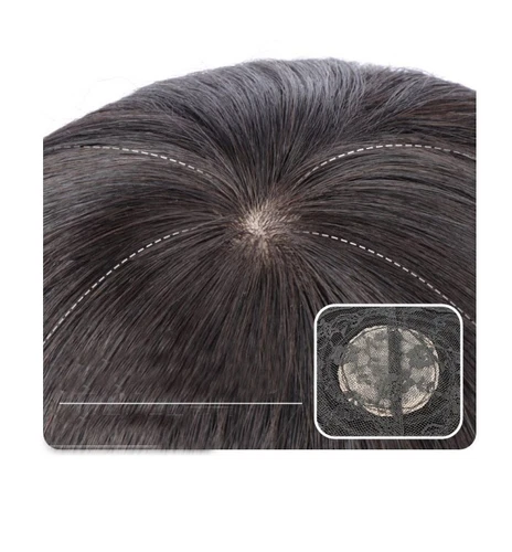 Long Bob Wig with Bangs for Women Real Human Hair Wig  Straight Wig Cap Wig - Picture 3 of 10