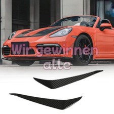 Für Porsche 718 Boxster Cayman 982 Carbon Front Flossen Flaps Splitter Canards