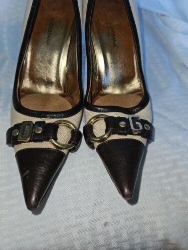 Authentic Dolce and Gabbana Brown/Tan Pumps