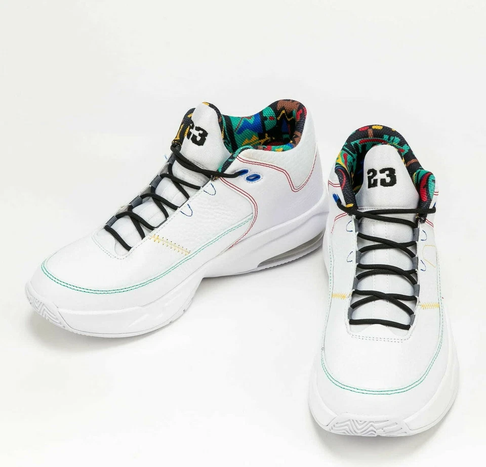 Zapatillas deportivas de baloncesto Air Jordan Max Aura 3 blancas negras verdes CZ4167-101 para hombre Foto 3 de 4