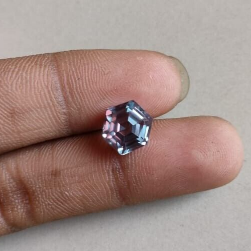 RRVGEM Alexandrite 4,25 Ratti 3,00 Carats - Pierre Précieuse Naturelle Certifiée En Vrac Pour Homme Et Femme Par Laboratoire - Certifiée, Pierre