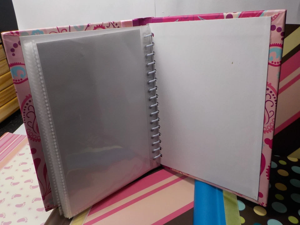 Pack de 6 álbumes de fotos 36 bolsillos 4 x 6 hermoso diseño espiral Foto 3 de 4