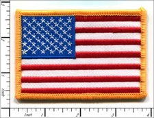 30 Pcs Embroidered Sew on only patch National Flag USA 94x63mm AP051aN2