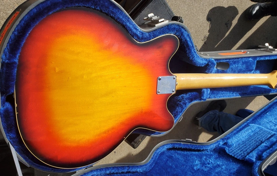 Used Fender 1967 Coronado XII 12 String Hollow Body Electric Guitar with Case -  - Image 3 of 4