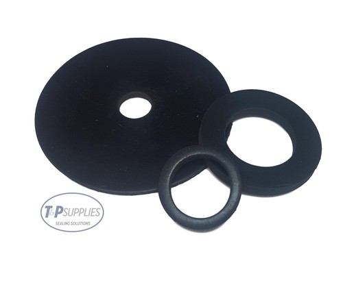 Solid Neoprene Rubber Washers 3mm thick x5 pick your own size upto 60mm dia - Picture 1 of 1