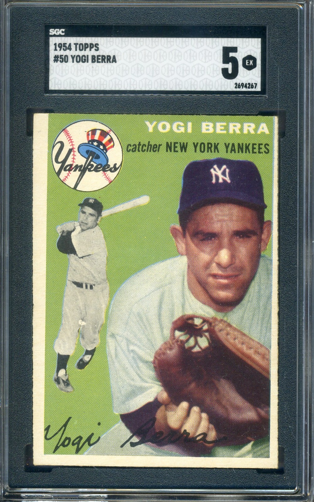 1954 Topps #50 Yogi Berra SGC 5 EX *New York Yankees*