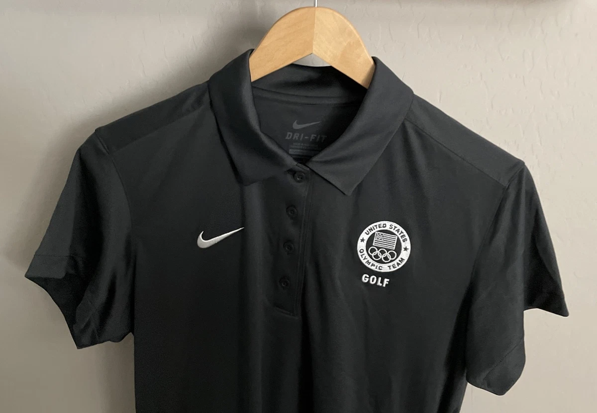 Nike Golf Dri Fit Womens US Olympic Team Polo Shirt NWT Size