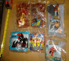 dc batman justice league happy meal toy lot misc sealed
