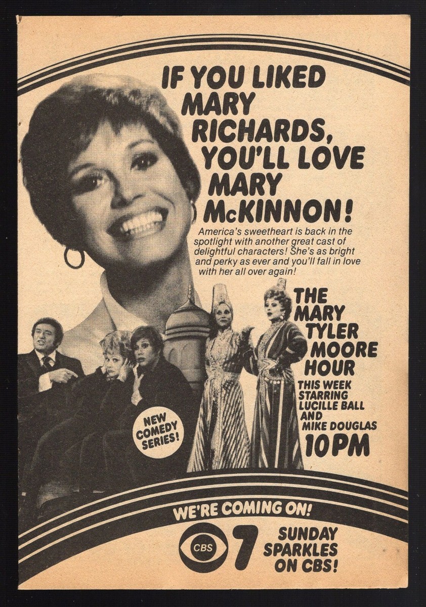 1979 TV AD~MARY TYLER MOORE HOUR NEW SHOW LUCILLE BALL~COMEDY SERIES | eBay