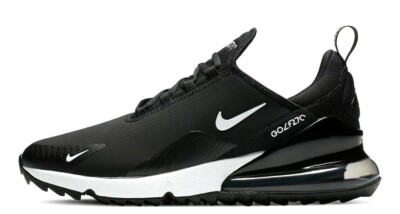 NIKE AIR MAX 270 SPIKELESS GOLF SHOE BLACK WHITE CK6483 001 sz 11