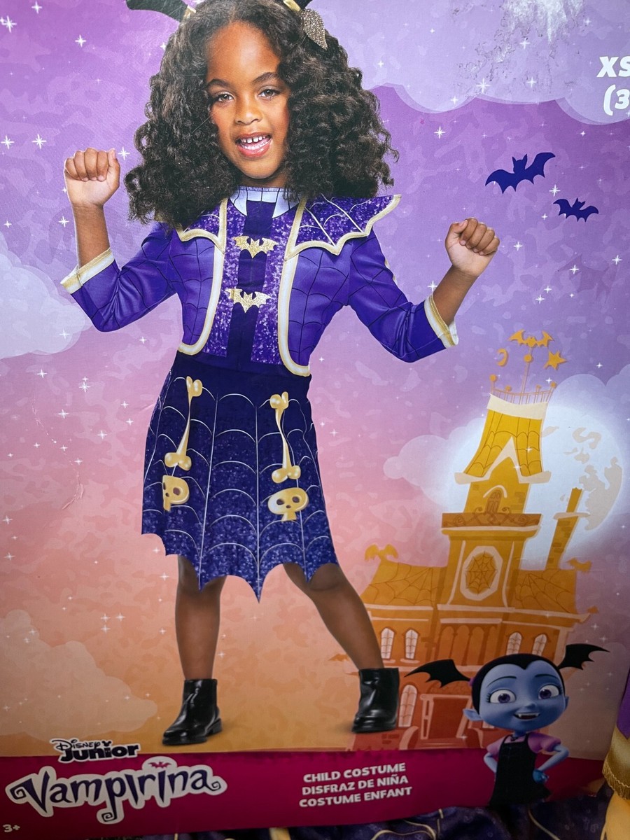 Disney's VAMPIRINA Child Halloween Costume Cosplay Disguise Toddler Sz XS 3T-4T