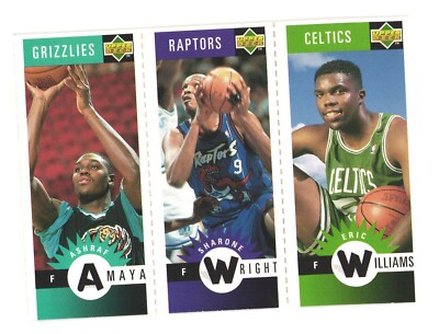 1996-97 UD Collector's Choice NBA Mini Ashraf Amaya Sharone Wright Eric Williams