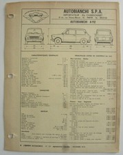 Revue technique Autobianchi A112